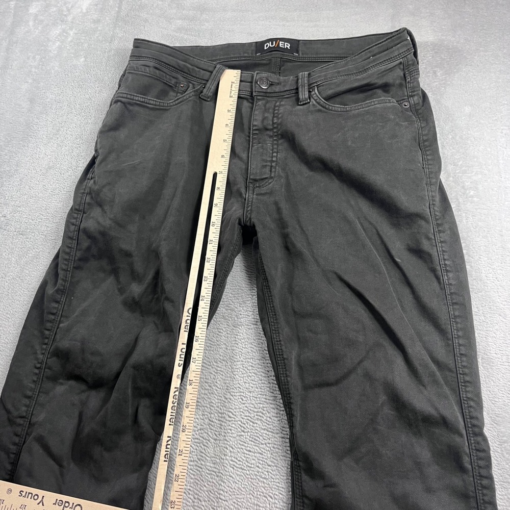 DU/ER Performance Denim Straight Fit Charcoal Grey Pants Mens 34x32 - Picture 7 of 14
